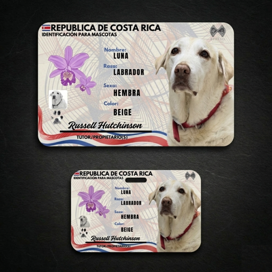 Kit Vínculo Eterno (Cédula Mascota + Cédula Tutor para Tarjetero)